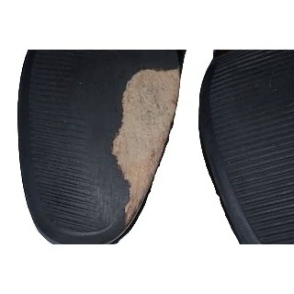 E.T. Wright black lace up split toe dress shoes mens 14‎ B (sole wear) 602562